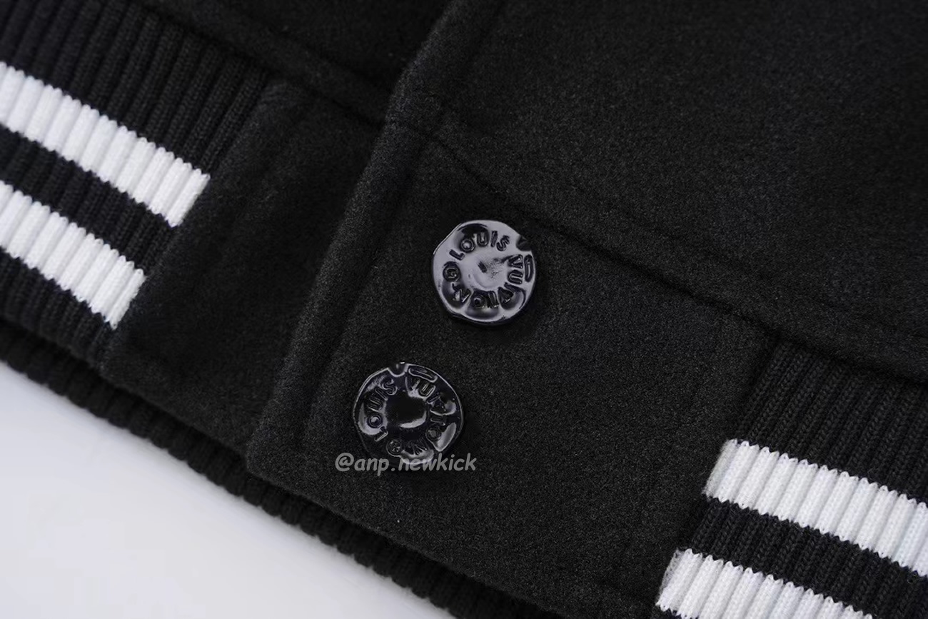 Louis Vuitton X Nba Leather Basketball Jacket Black (7) - www.newkick.vip